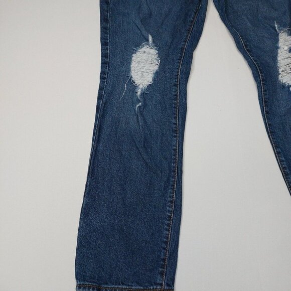 Universal Thread Womens Jeans 6/28R High Rise Slim Straight Distressed Denim - Picture 7 of 16